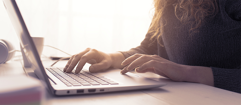 girl on computer