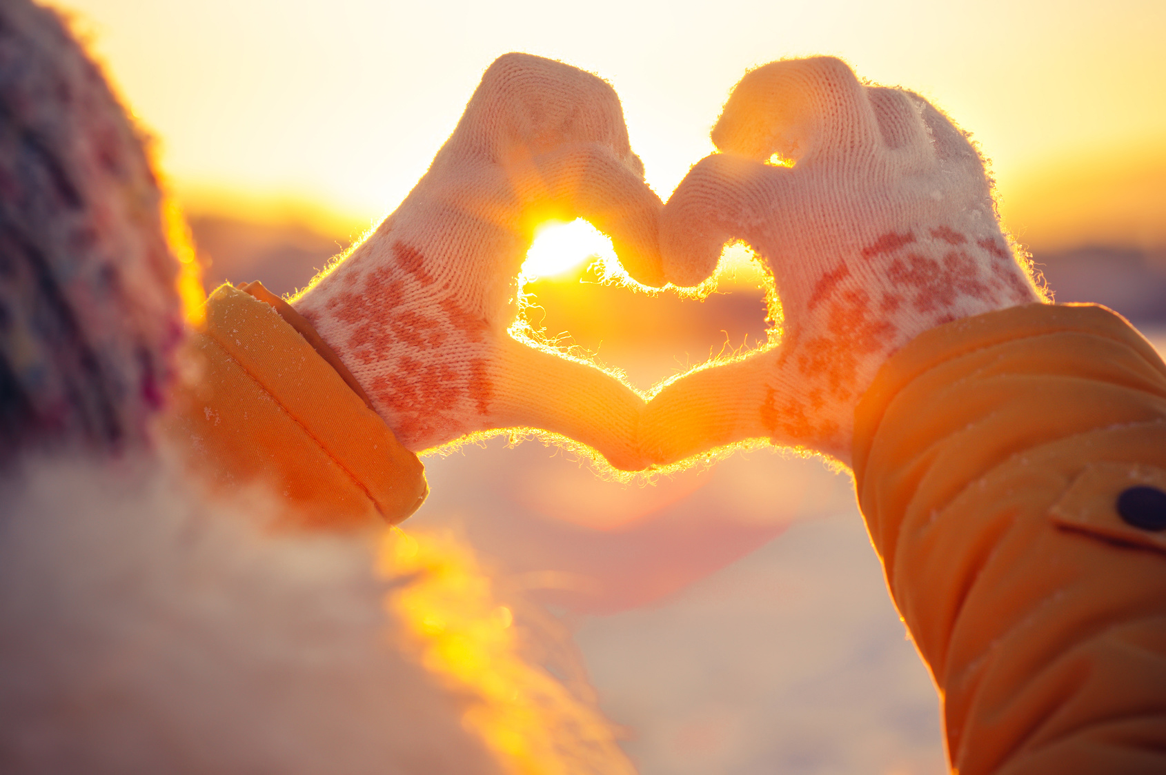 Hands in the shape of a heart