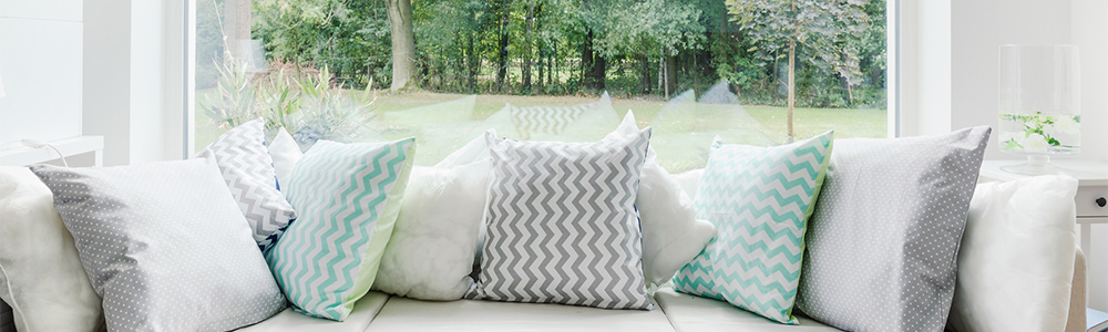 Picture of sofa with pillows