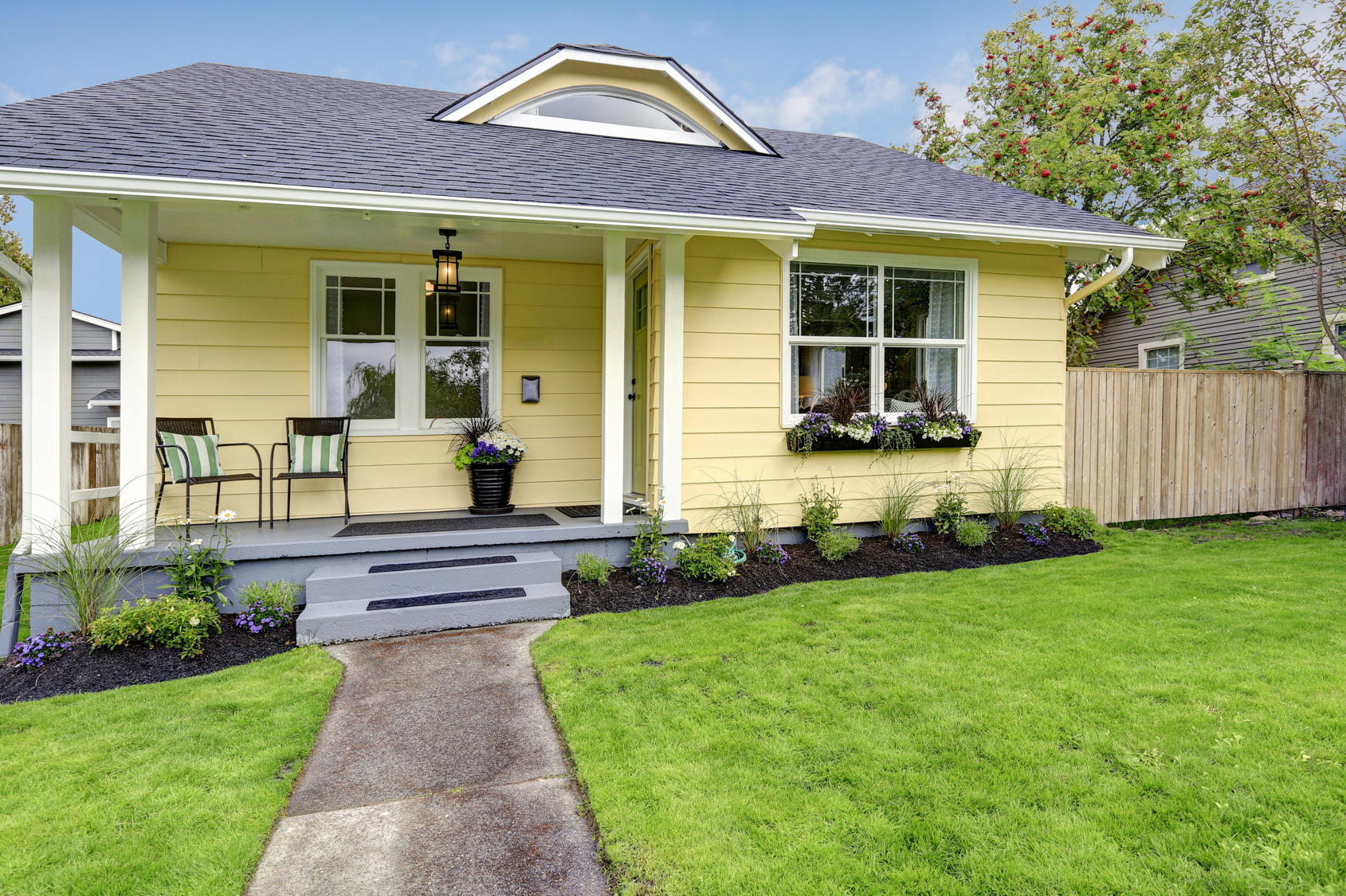 Small yellow house