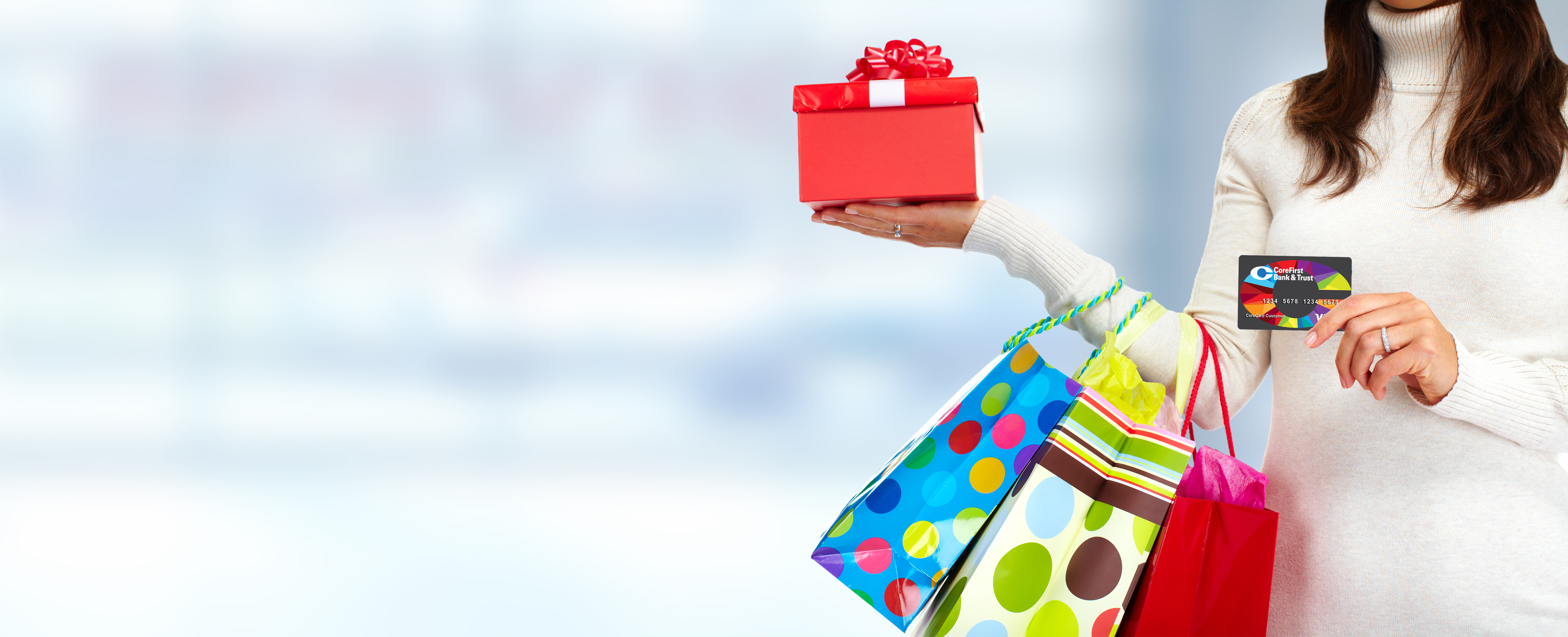 Woman shopping with CoreCard