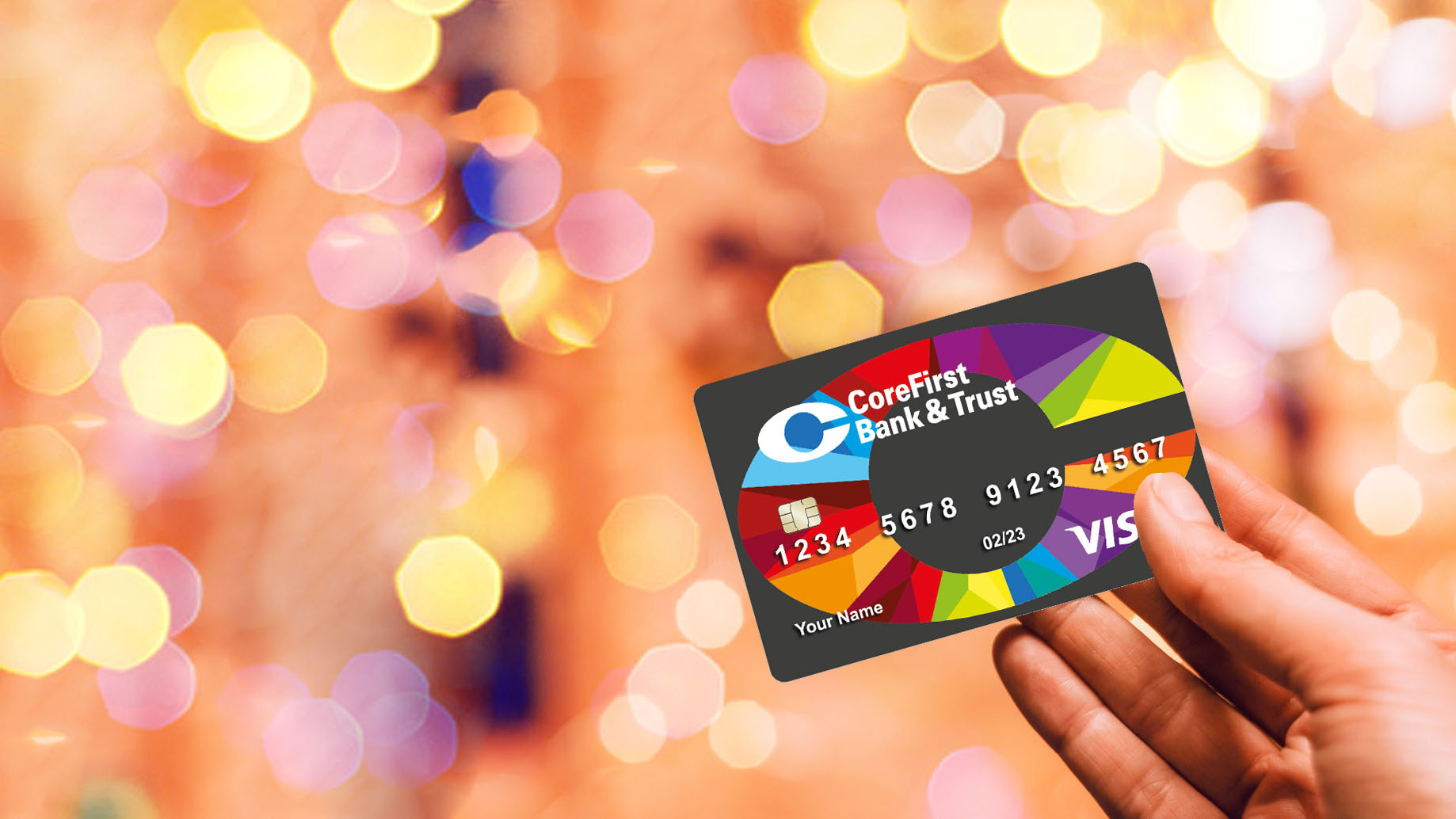 CoreCard with lights